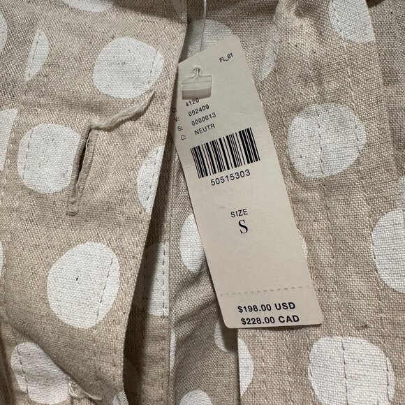 ANTHROPOLOGIE COREYLYNN CALTER WOMEN BEIGE/POLKA DOT LONG PENCIL SKIRT - Picture 2 of 4